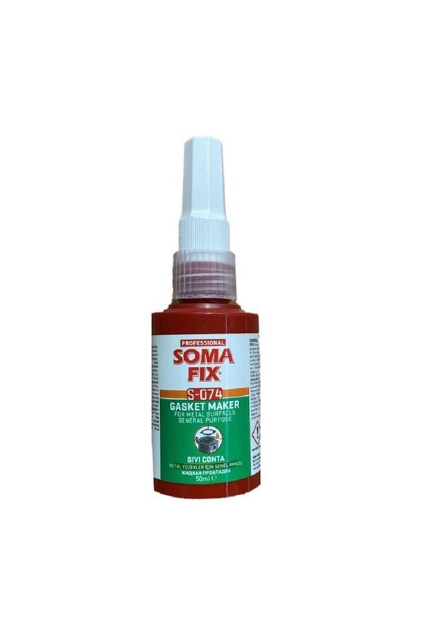 50 Ml  Genel Amaçlı Sıvı Conta Akordiyon Metal Yüzeyler İçin Turuncu S074