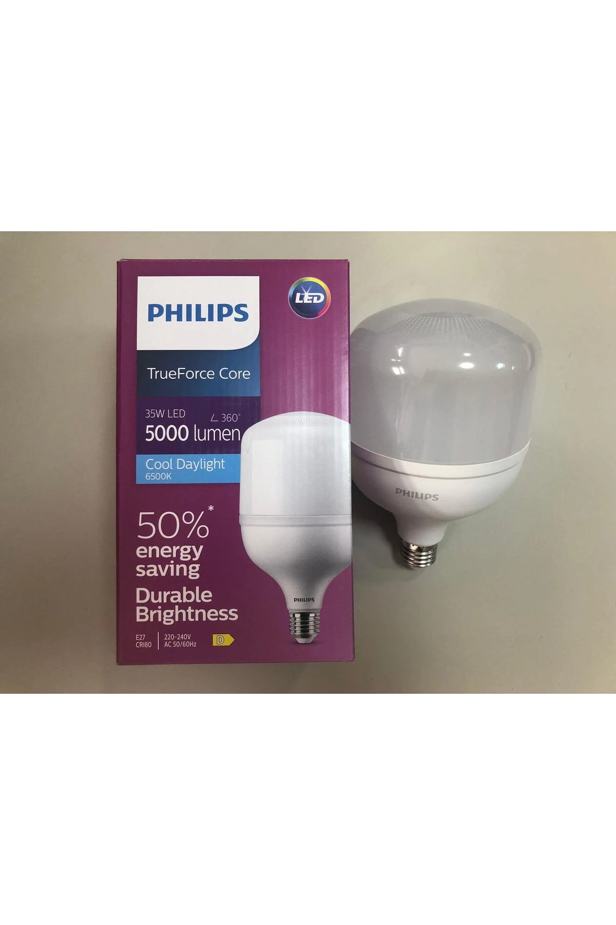 TrueForce Core E 27 35W LED LAMBA 5000 LÜMEN 6500KELVİN BEYAZ 193X118X118mm