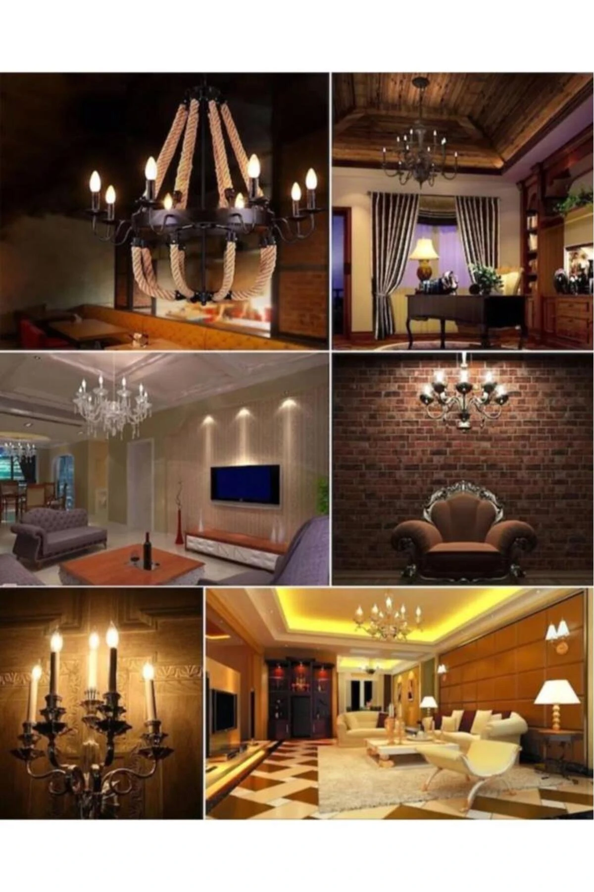 Ledvance 4,8W (40W) Dim Rustik Led Mum Ampul - Sarı Işık Işığı Ayarlanabilir