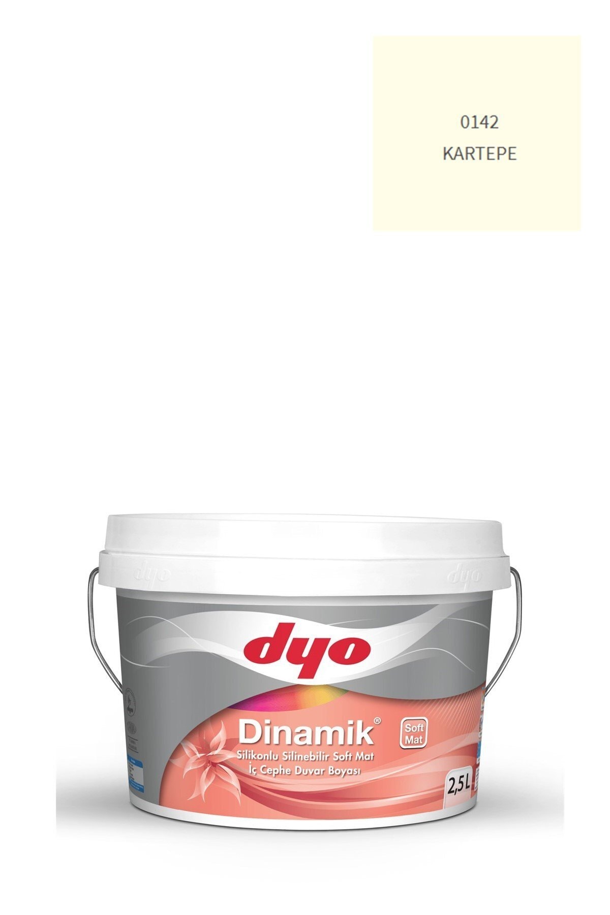 Dinamik Silikonlu Silinebilir Soft Mat Iç Cephe Duvar Boyası 0142 Kartepe