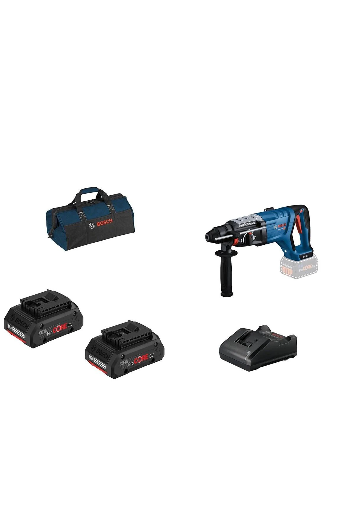 GBH 18V-28 D Procore 2x4.0Ah Tek Akülü Kırıcı Delici