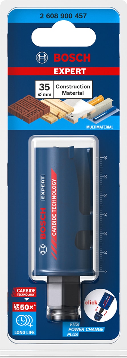 BOSCH Expert Construction Material Delik Açma Testeresi 35 x 60 mm