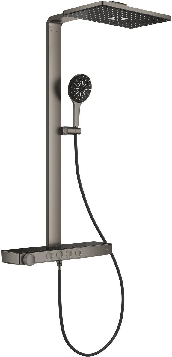 Rainshower Aqua Pure Duvara Monte Termostatik Bataryalı Duş Sistemi Br.hard Graphite – 100961AL00