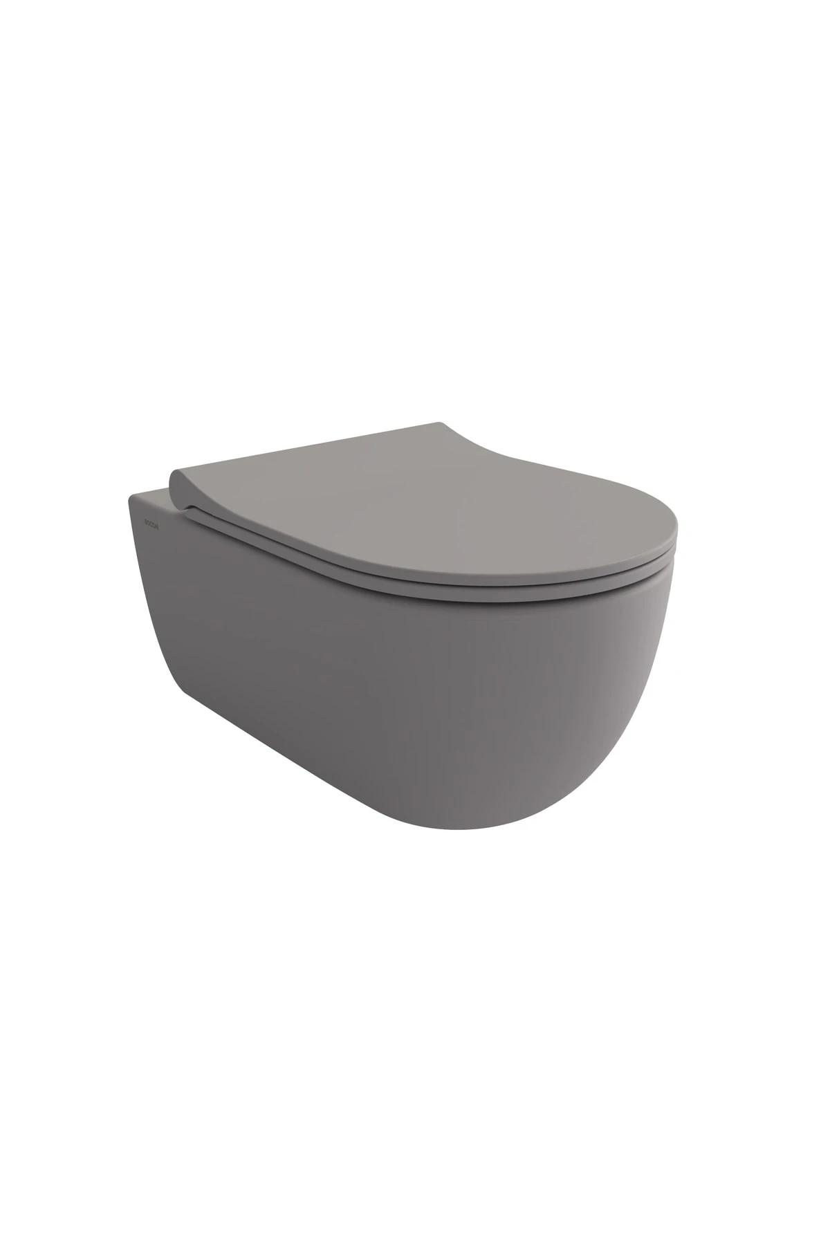 V Tondo Rimless Asma Klozet Mat Gri Kapak Dahil 1416-006-0128