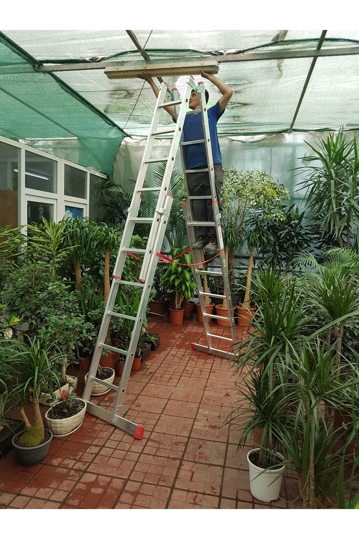 A Tipi Çift Sürgülü Merdiven 5.40 Metre 4x10 Basamaklı (ATCSM.03)