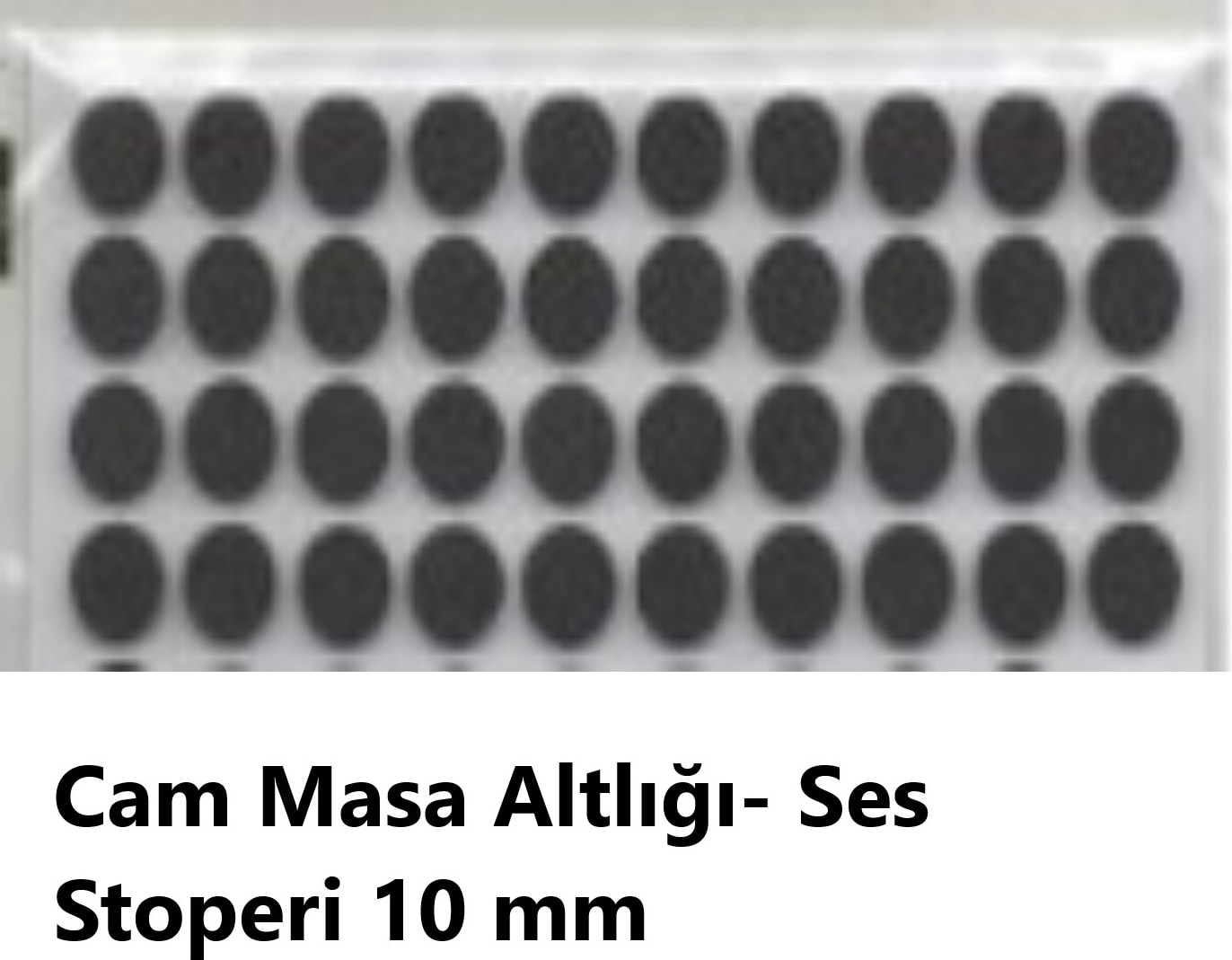 Zemin Koruyucu, Mobilya Keçesi 8'li Set, Siyah (189 Parça) Masa Sandalye, Keçesi