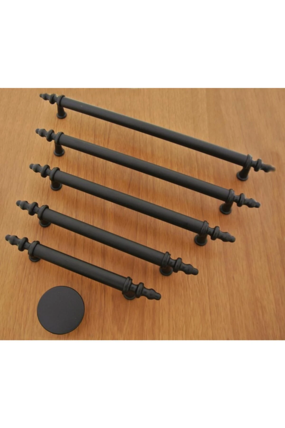 Kumru Düz Boy Kulp Mat Siyah 128 Mm