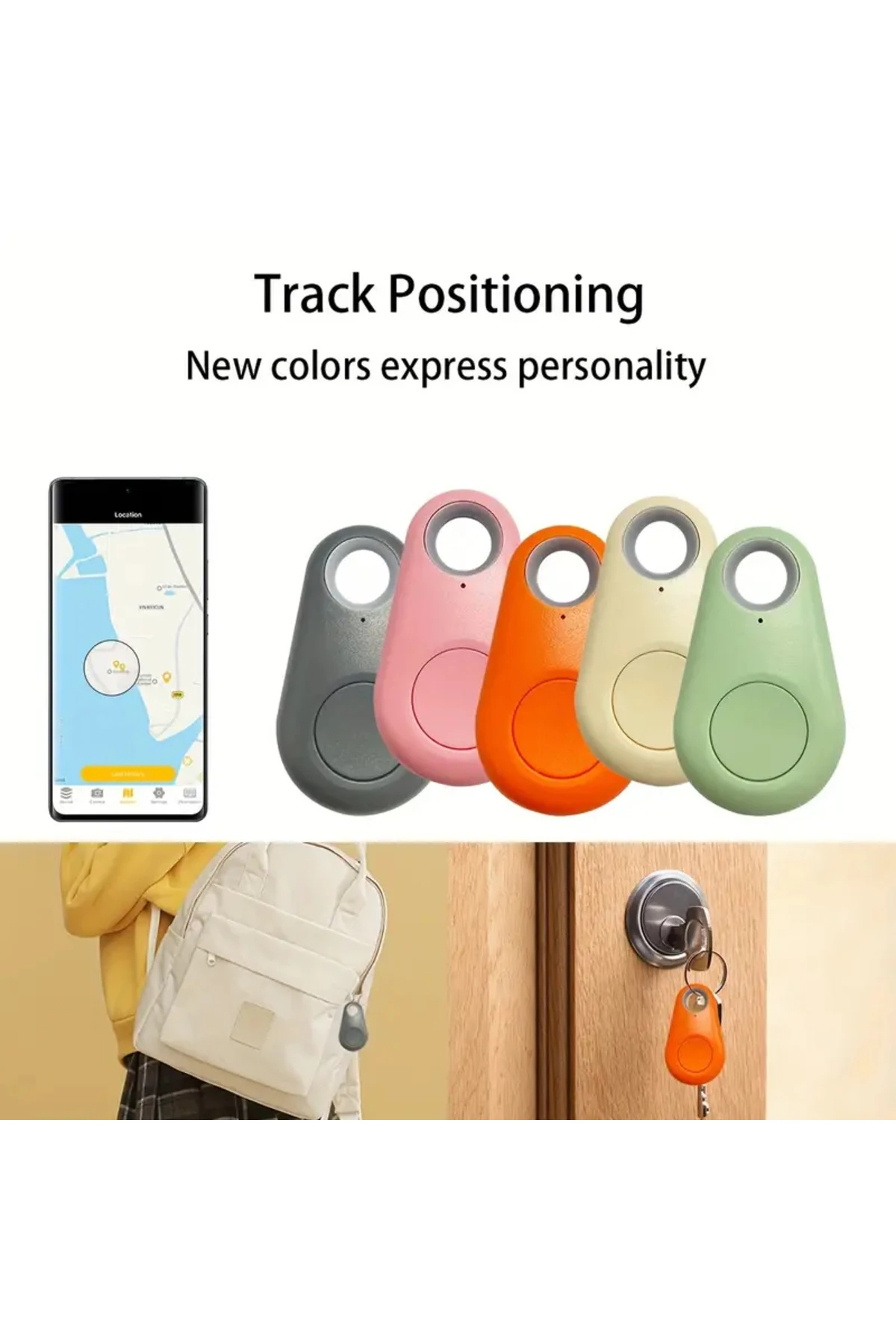 Akıllı Anahtar Bulucu Kayıp Alarmı, Evcil Hayvanlar, Cüzdan, Anahtarlar için GPS İzleyici