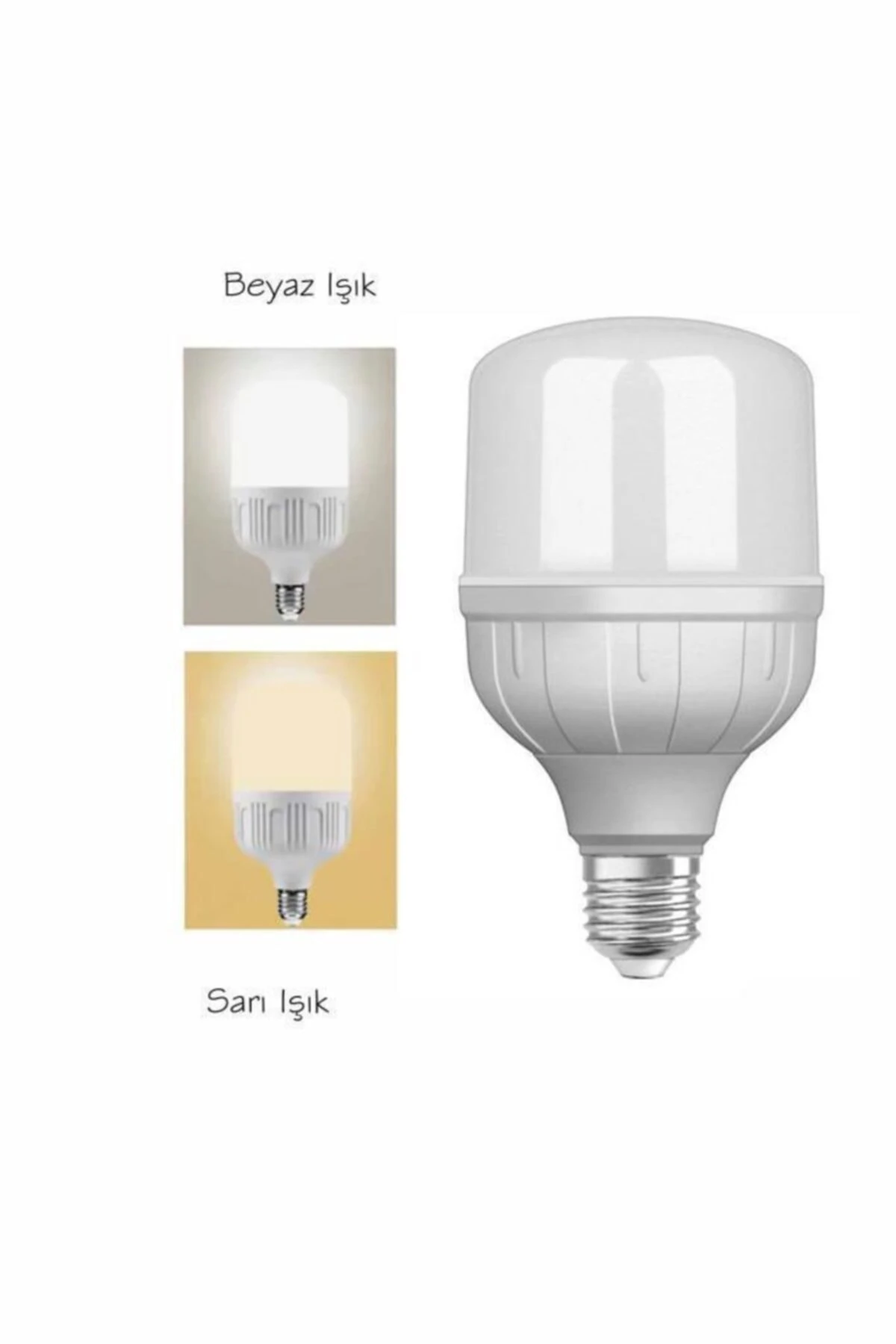 Ledvalue Clt 18w (104W) Büyük Boy Led Ampul Beyaz E27 Tasarruflu Jumbo Torch Pazar Lambası 65