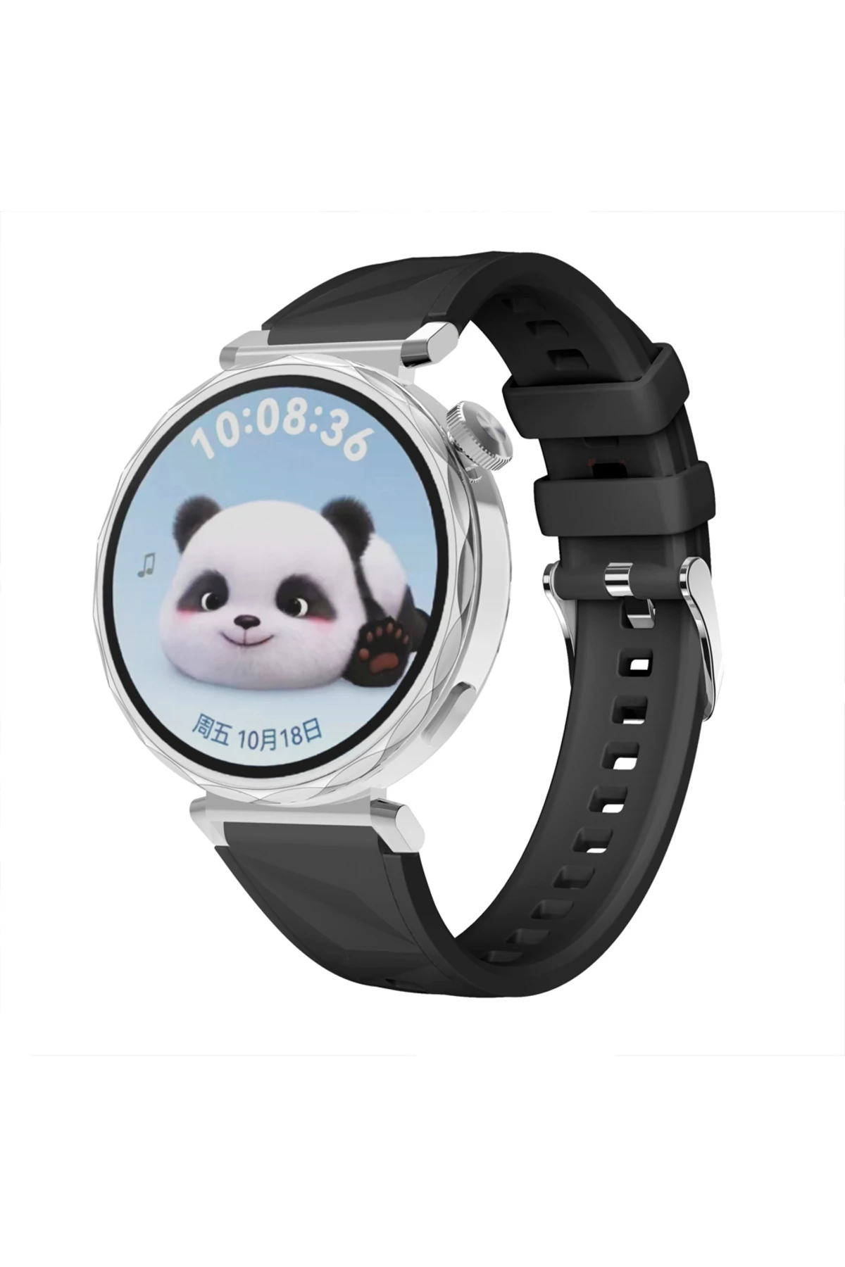 Huawei Watch GT5 Pro 42mm İle Uyumlu Prism Metal Tokalı Soft Yumuşak Silikon Kordon