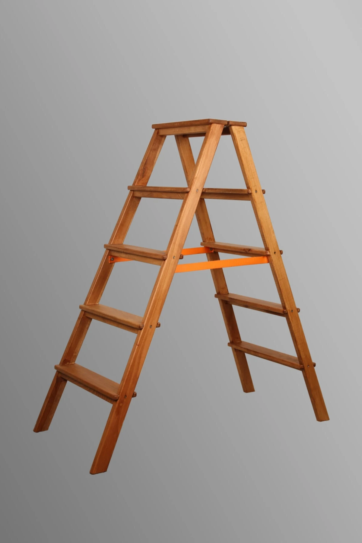 Avcı Ahşap Kayın Ağacı 4 Basamaklı Katlanır Merdiven