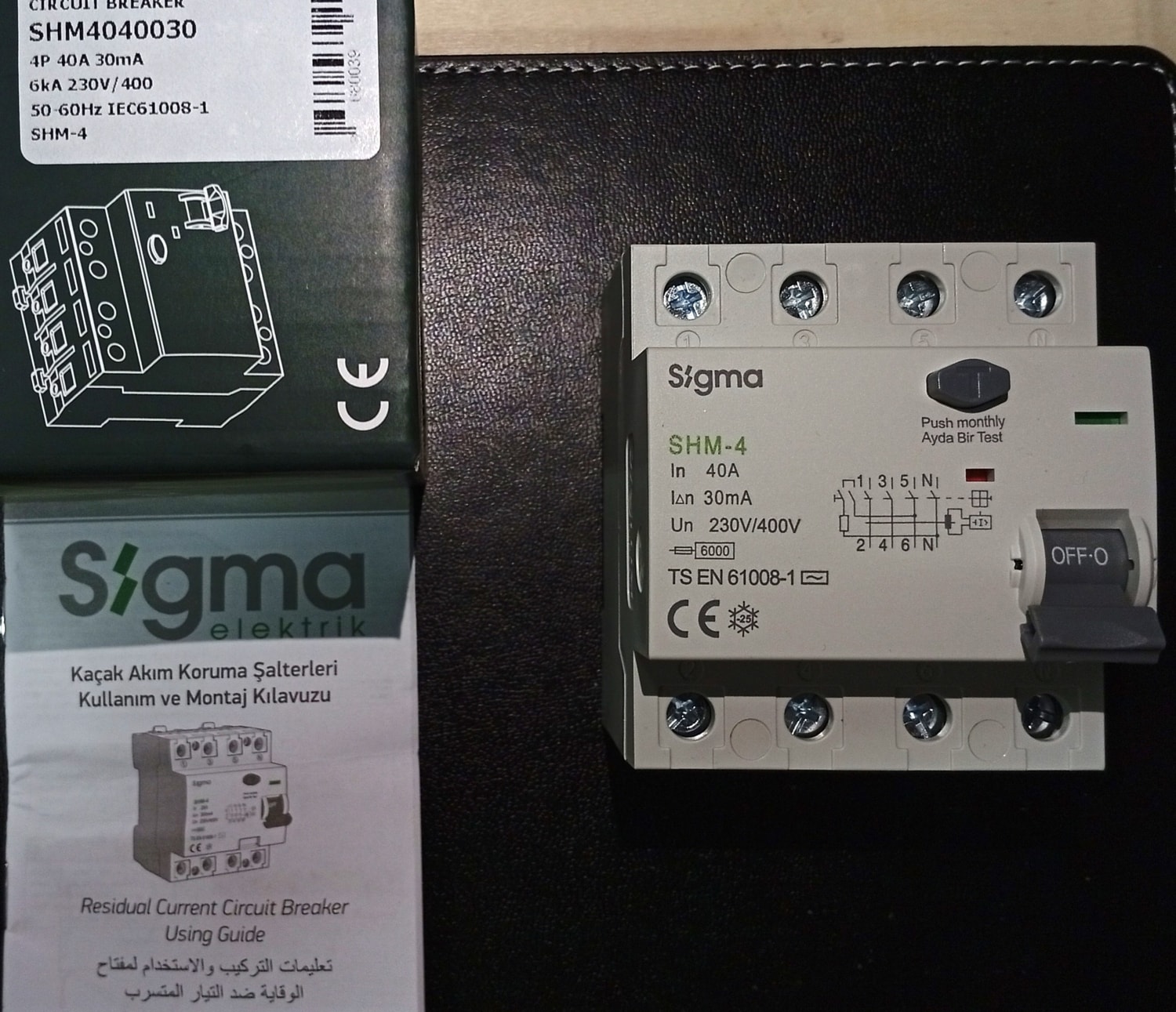 SHM4040030-SHM 4p 30MA 40A 6ka Kaçak Akım Koruma Şalteri (Kaçak Akım Rlesi)