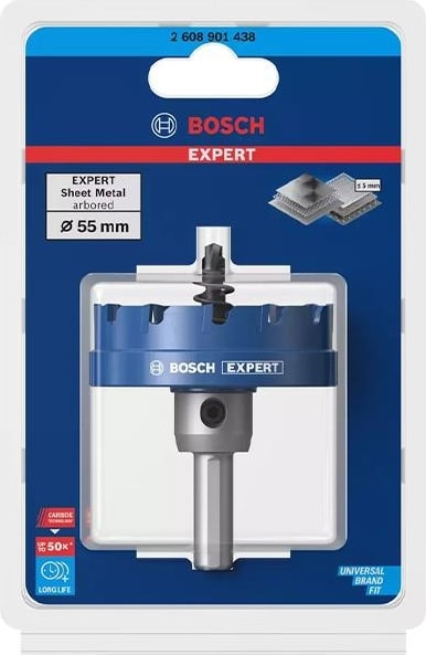 BOSCH Expert 55 mm Elmaslı Inox Panç Adaptörlü 2608901438