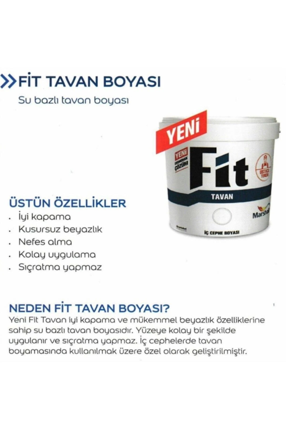 Fit Tavan Boyası 17.5 Kg