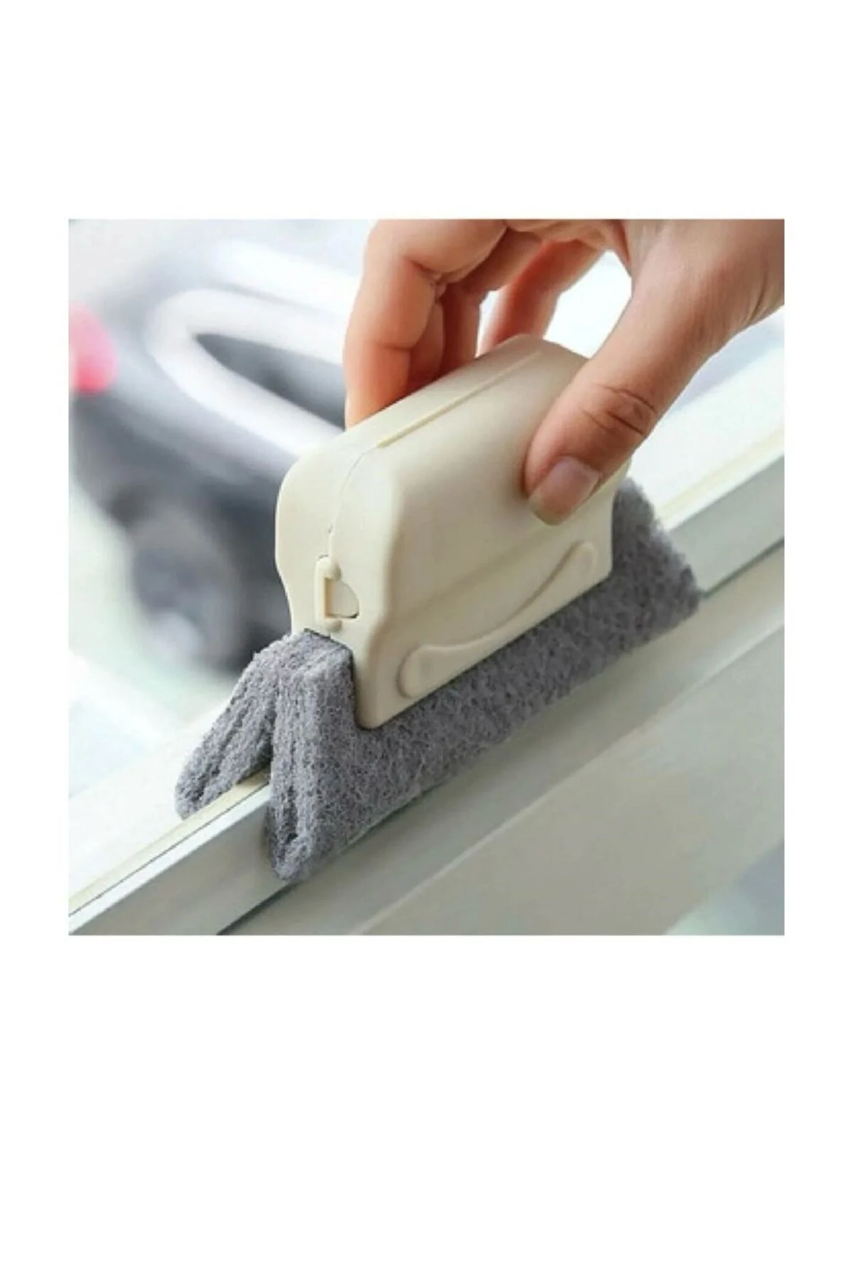 Bej Pencere Panjur Oluk Kenarı Temizleme Kapı Eşiği Süpürme Fırçası
