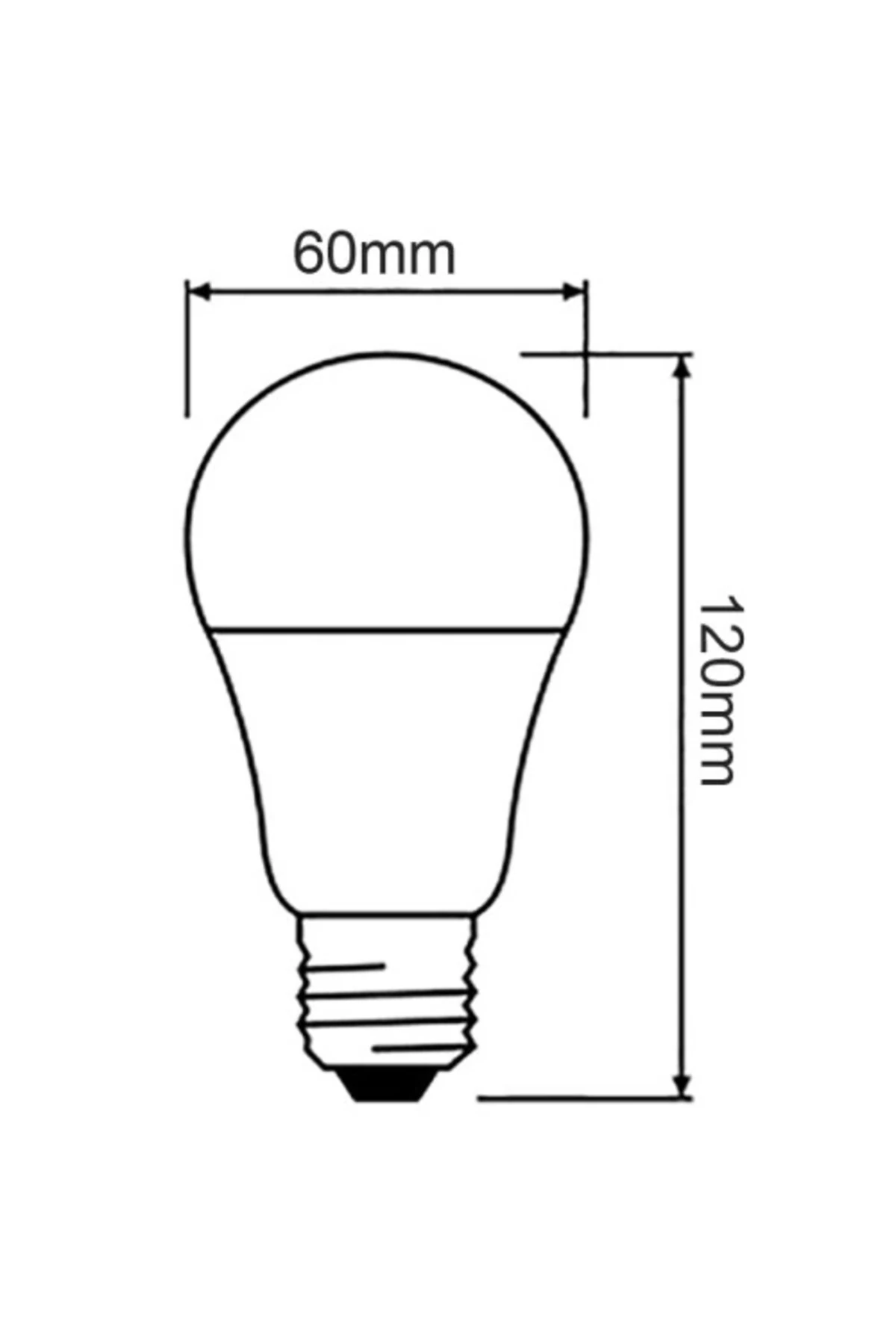 Led Ampul 1521 Lümen 13W E-27 6500K Beyaz 3 lü Paket