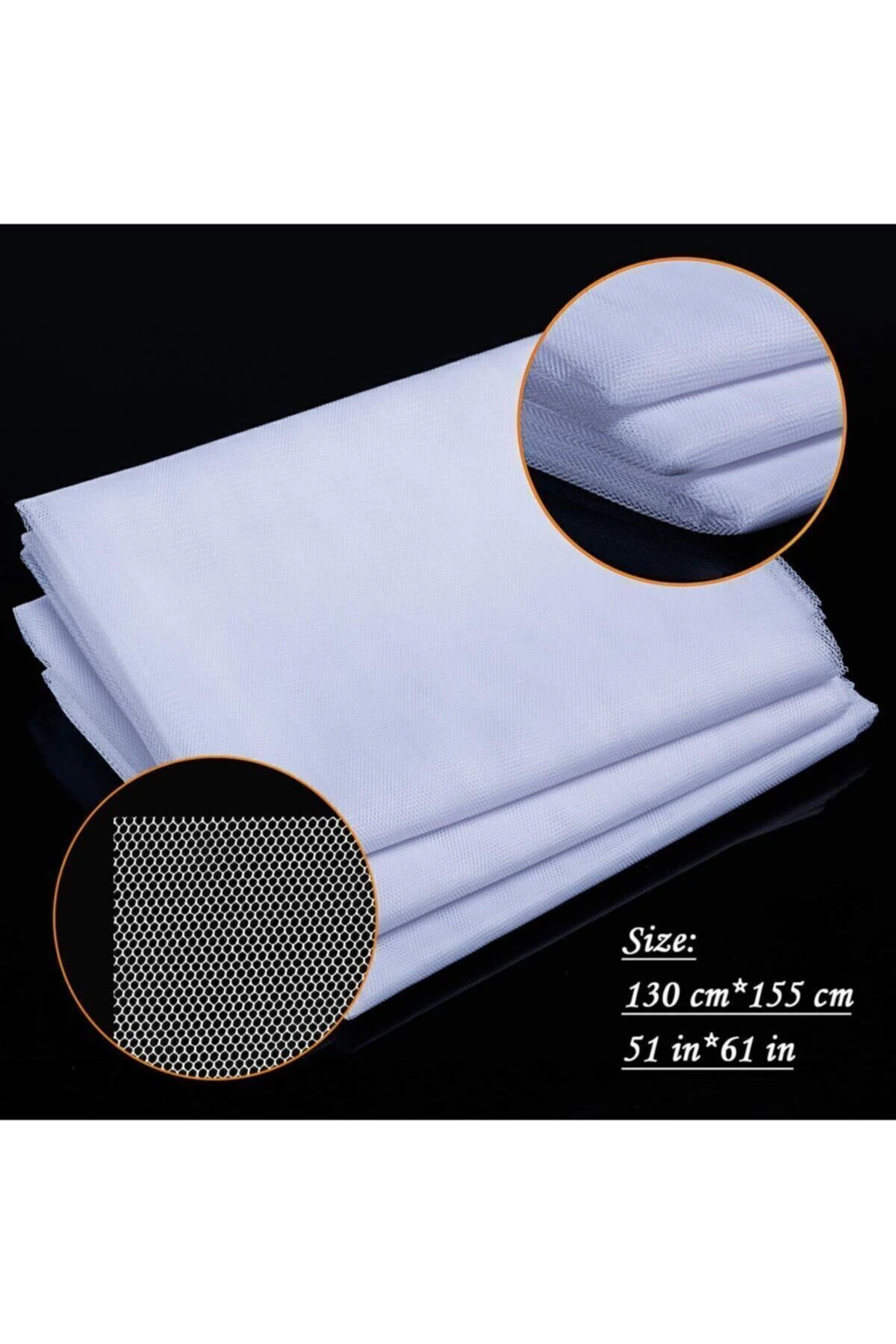 3 Adet 125*150 cm Çift Kanat Tül Pencere Kapı Sineklik