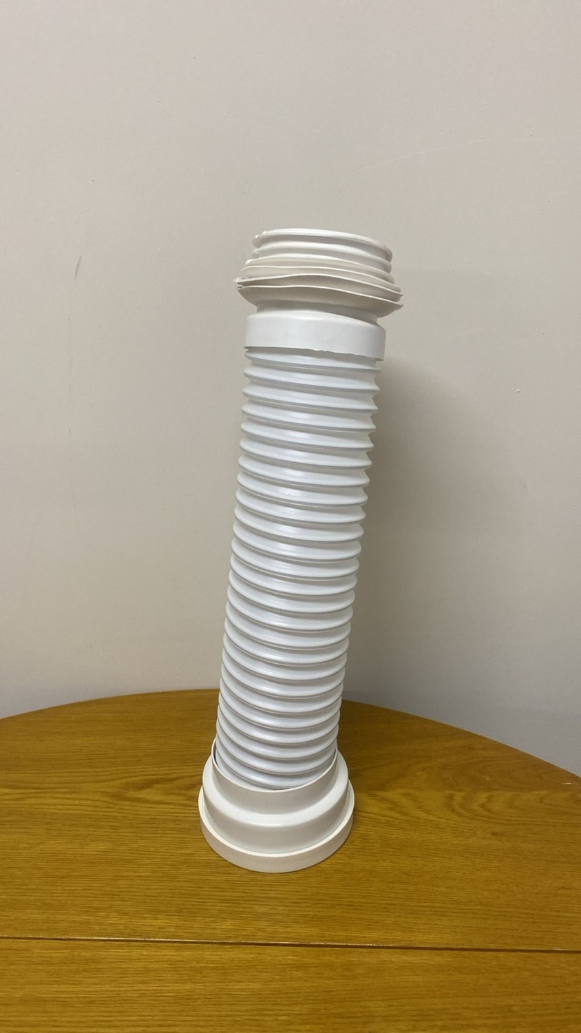 Adnoss  Beyaz Körüklü Kada Klozet Pis Su Gideri Akardiyon Borusu 50 cm KD450