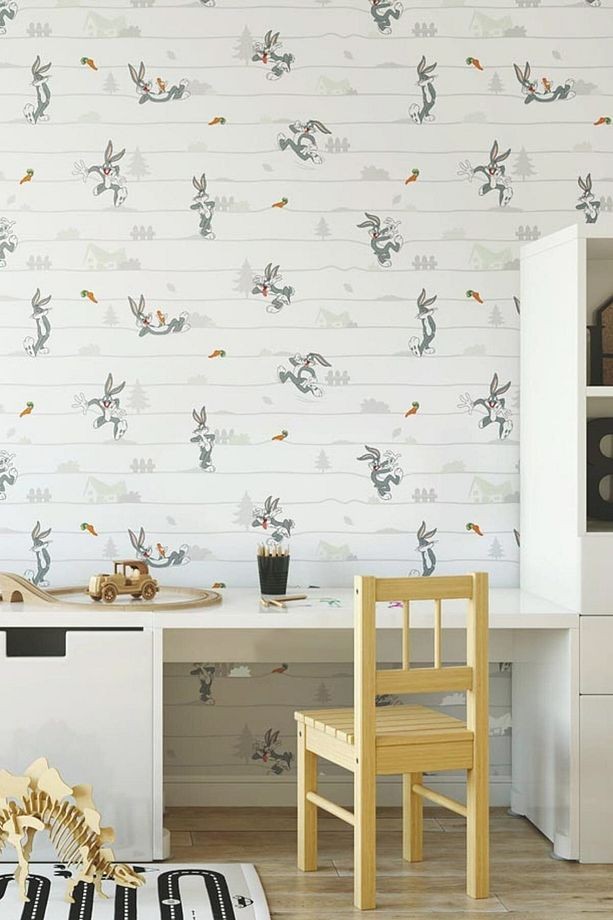Adakids 8934 Serie Bugs Bunny Desenli Çocuk Odası Duvar Kağıdı 8934-1