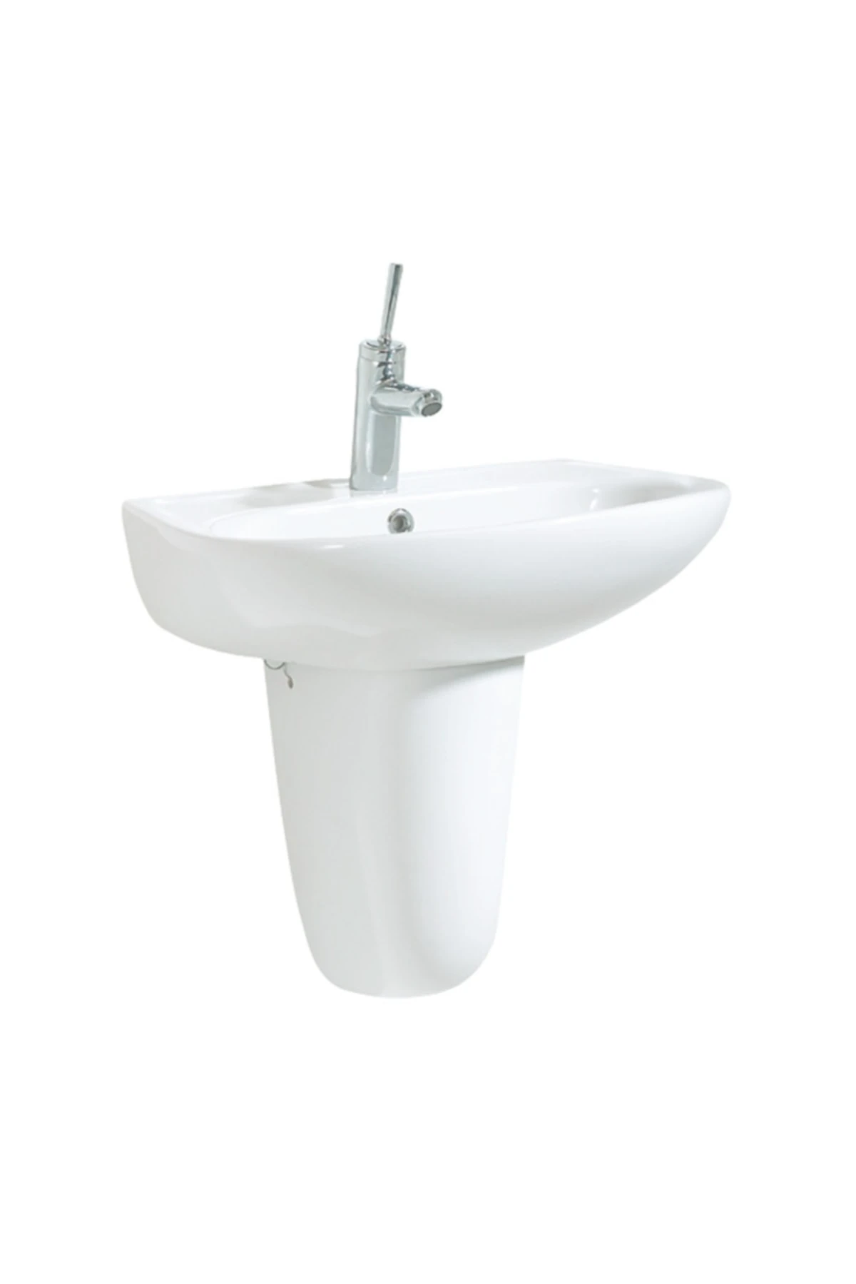 Sd060 Sedef Yarım Ayak Lavabo 45x60 Cm Beyaz