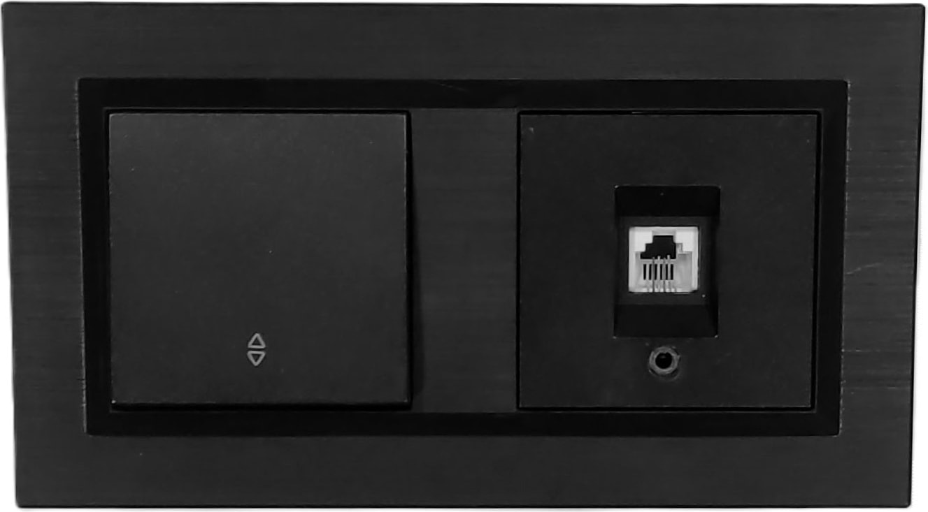 Quantum Siyah Vaviyen+Nümeris (Telefon) Prizi 2'li Set