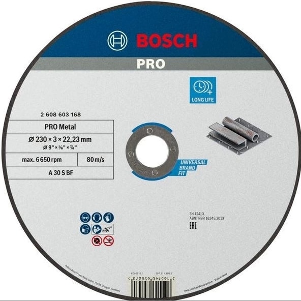 BOSCH 230X3 mm Sd Metal Kesme Taşı 25 li