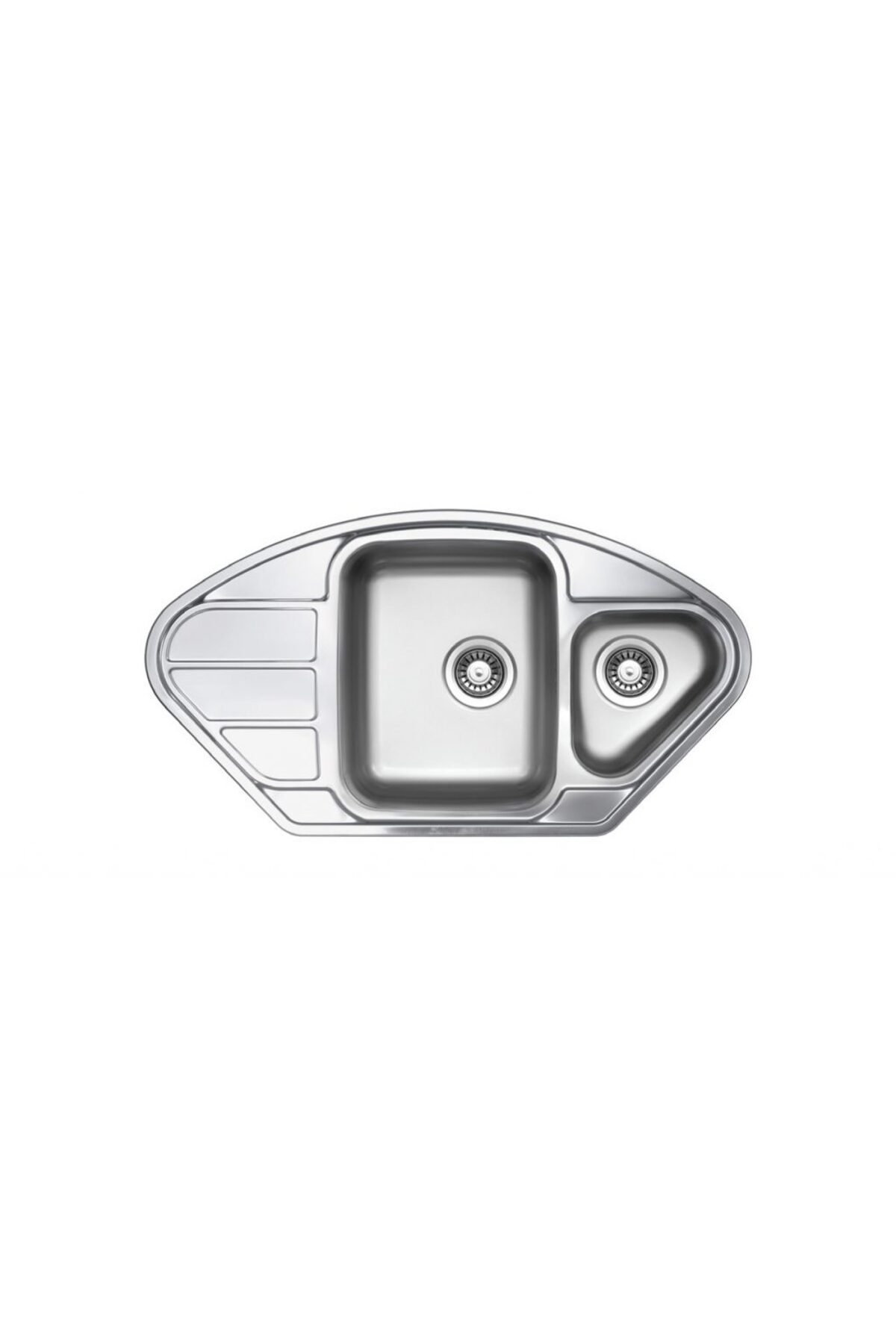 Lotus Modeli 1.5  Gözlü Köşe Paslanmaz Çelik Eviye  LT 915.510 Mikro Keten