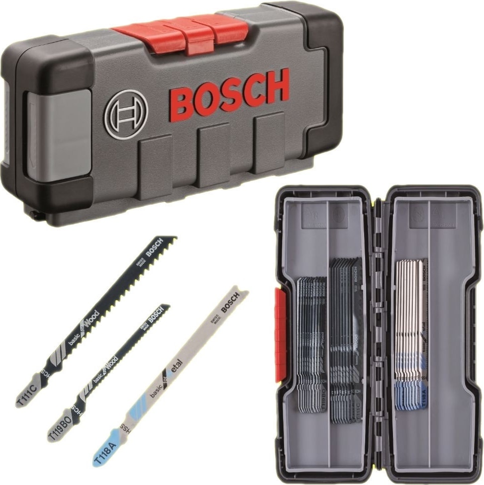 BOSCH Dekupaj Testere Bıçağı Seti Ahşap ve Metal 30 Parça