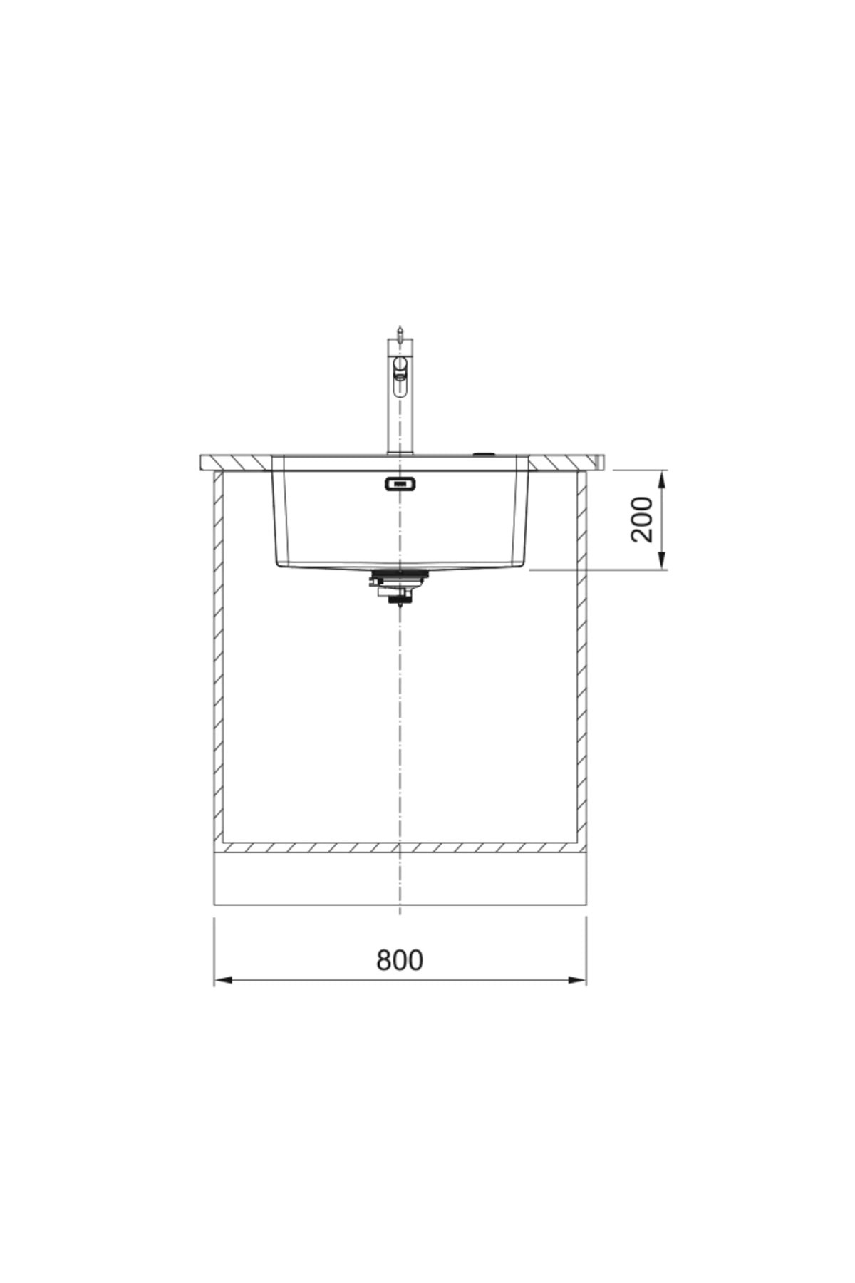 127.0655.173- Mythos Myx 210-55 Çelik Eviye
