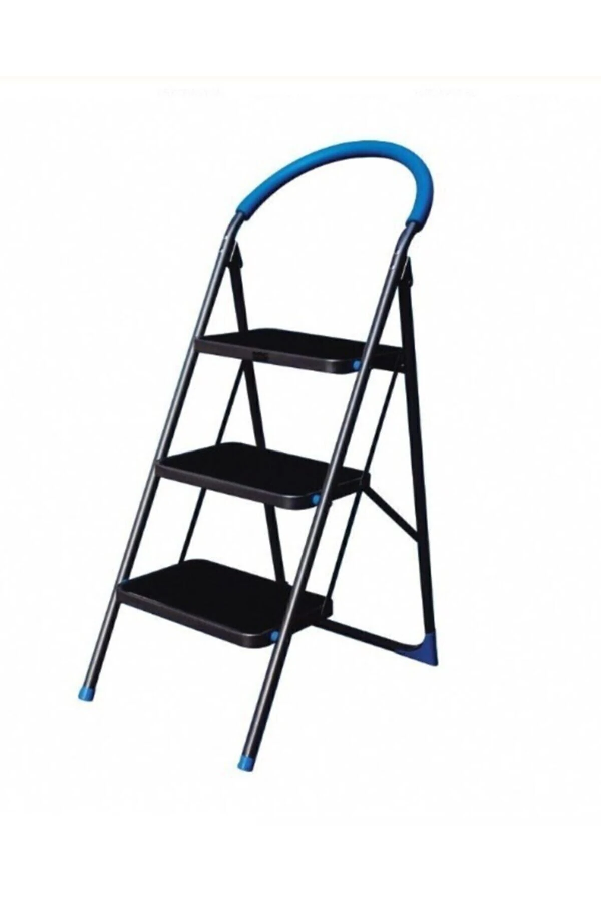 3 Basamaklı Geniş Merdiven 126cm Yukseklik 3 Basamak Işci Merdiveni