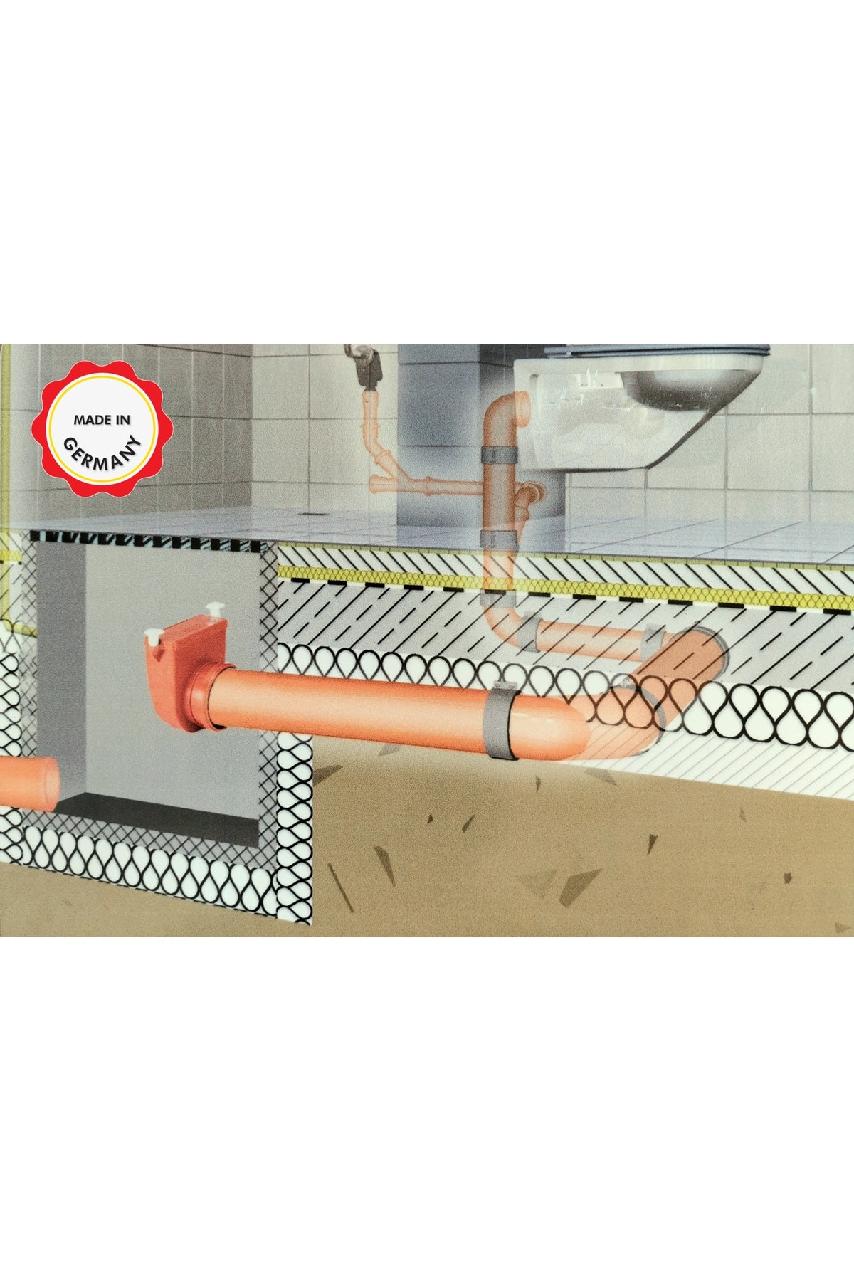 Dn200'lük Atık Pis Su Rögar Klapesi Lağım Kanalizasyondan Binaya Fare Koku Haşere Geçişini Önleyici