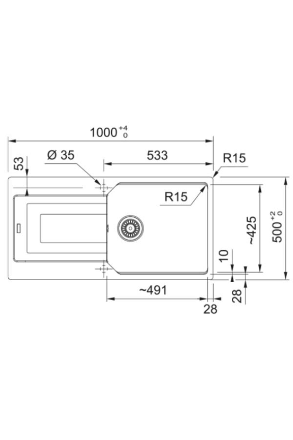 Ubg 611-100 Stone Grey Eviye