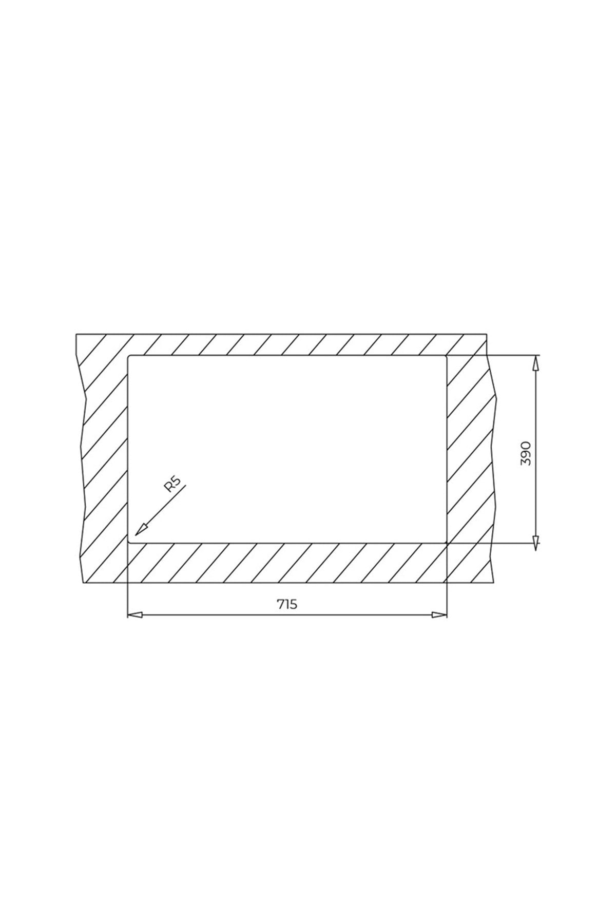 115260024- Square 760 Tg Black Granit Eviye