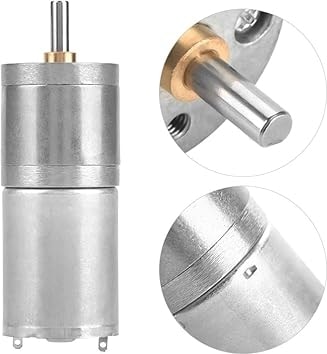Dc 12V Elektrikli Dişli Motor, Yüksek Tork Azaltma Dişli Motor, Elektrikli Kilit Robotu Için Elektrikli Perde 12V 25MM Dış Çap (12V 500RPM)