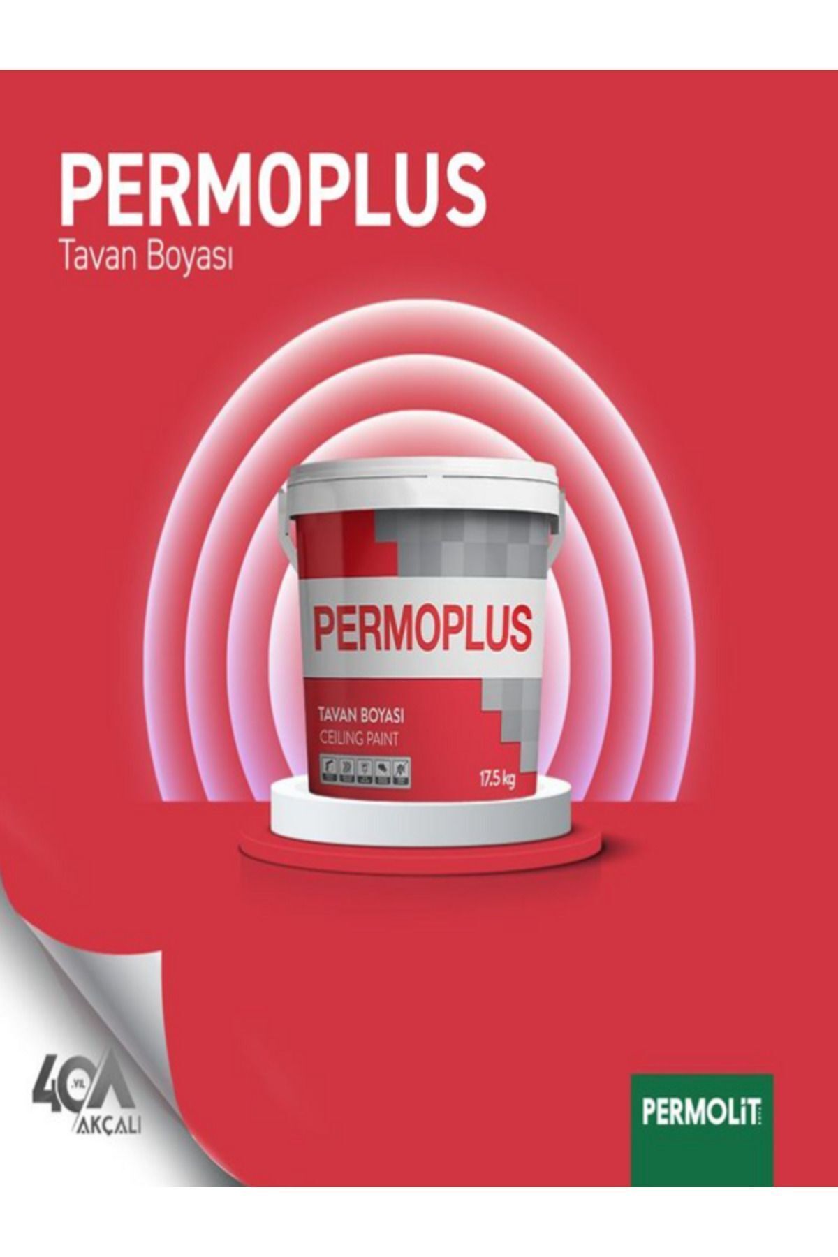 PERMOPLUS TAVAN BOYASI BEYAZ