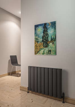 Serez Yatay Alüminyum Radyatör 850X600 Pütürlü Antrasit (7946)