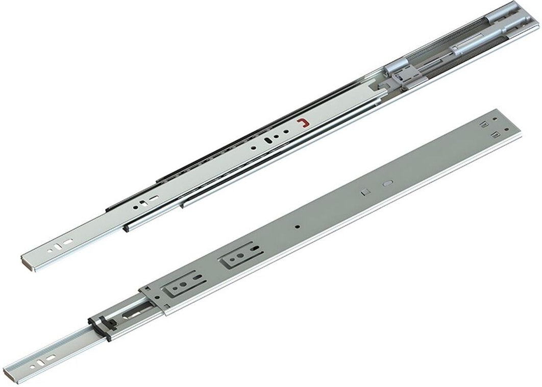 En 43 mm Frenli Teleskopik Bilyalı Çekmece Rayı Kaplamalı - 45 cm (5 Takım)