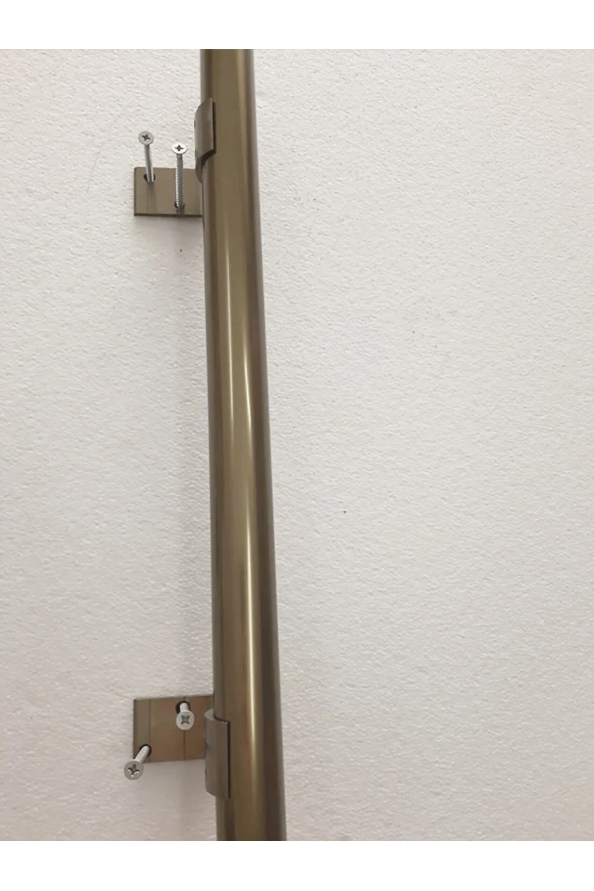 Alüminyum Merdiven Tutamak, Korkuluk Yaşlı Engelli Duvar Tutamağı, Bronz, 150 Cm. Istenilen Ölçüde