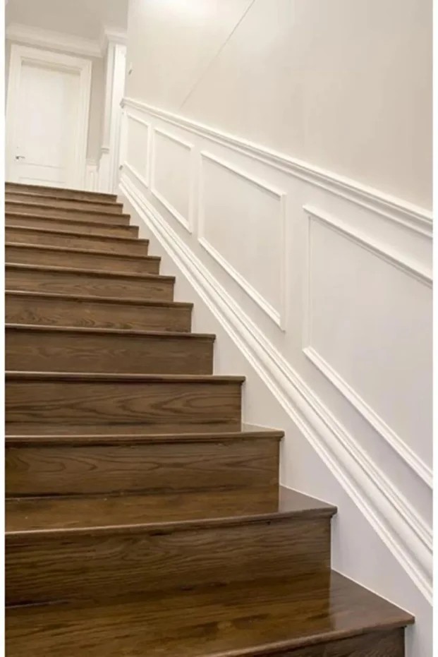 Boyanabilir Klasik Duvar Çıtası 6cm x 240cm Poliüretan Çıta Boyanabilir Çıta Bordür Salon1 Boy 240cm