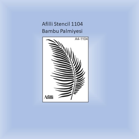 Afilli Stencil A1-1104 Bambu PALM.30X30