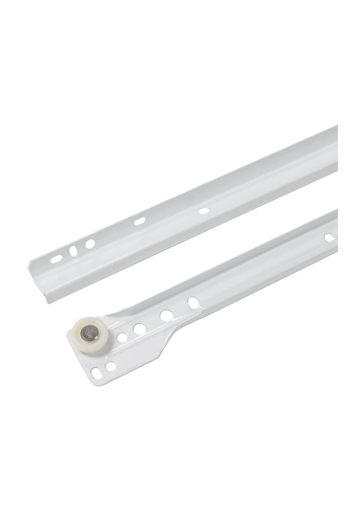 Klasik Kızaklı Çekmece Rayı Beyaz 50 Cm