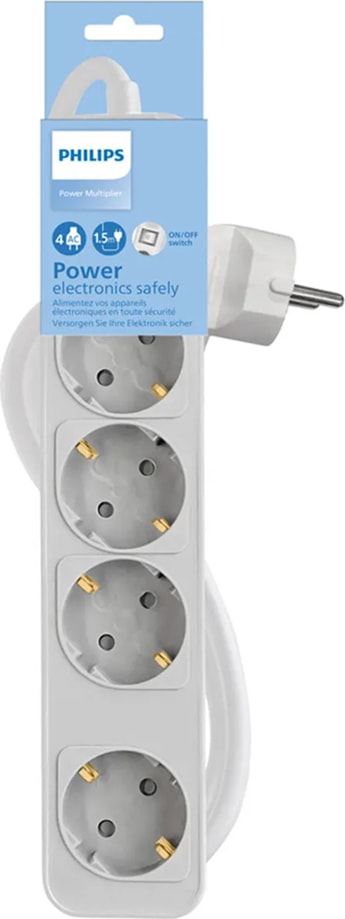 4 Ac Çocuk Güvenlikli Priz 1.5m CHP2144W/62