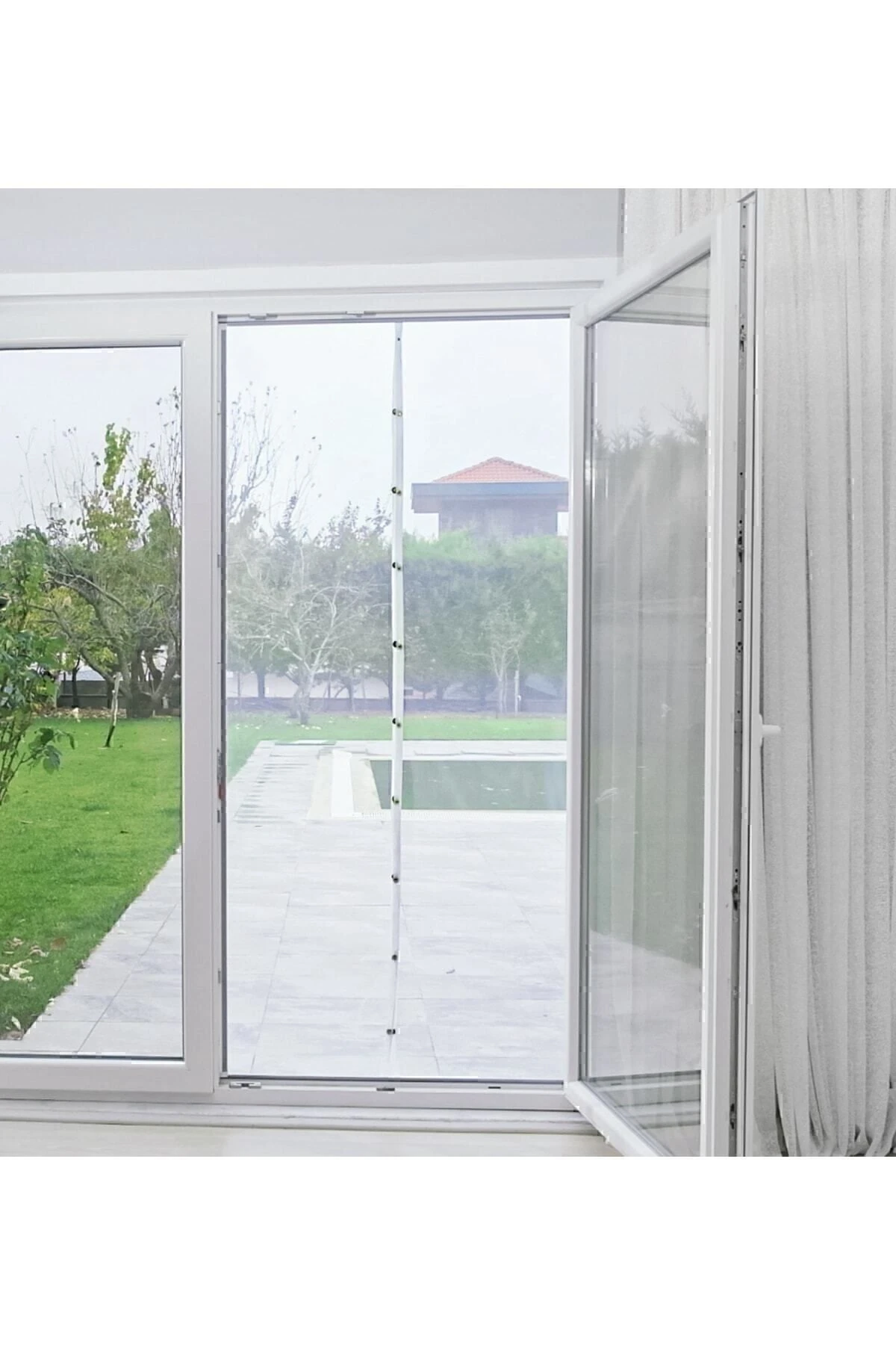 Mıknatıslı Kapı Sinekliği 105x210 Cm Raptiyeli Ve Cırtbantlı