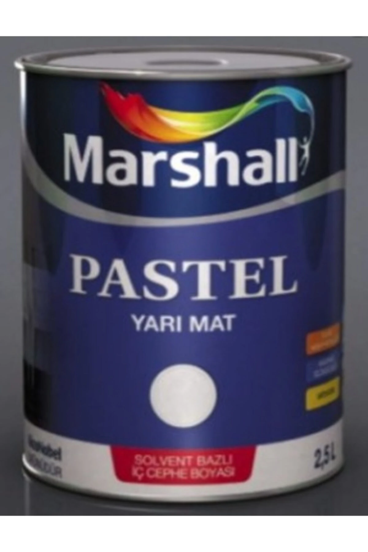 Pastel Yarımat Duvar-ahşap-metal Boyası 2,5 Lt Beyaz