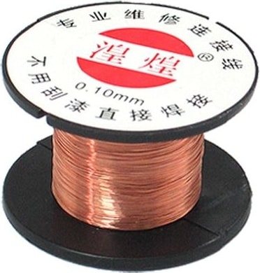 Emaye Kaplı Bakır Yol Çekme Teli 0,10MM 10 Metre