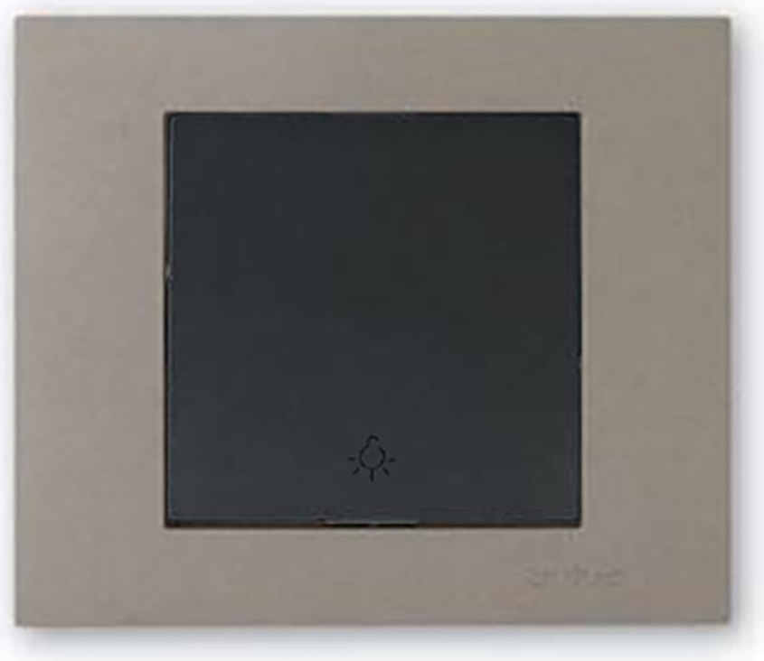 Grano Metalik Light Anahtar Siyah + Antrasit Çerçeve