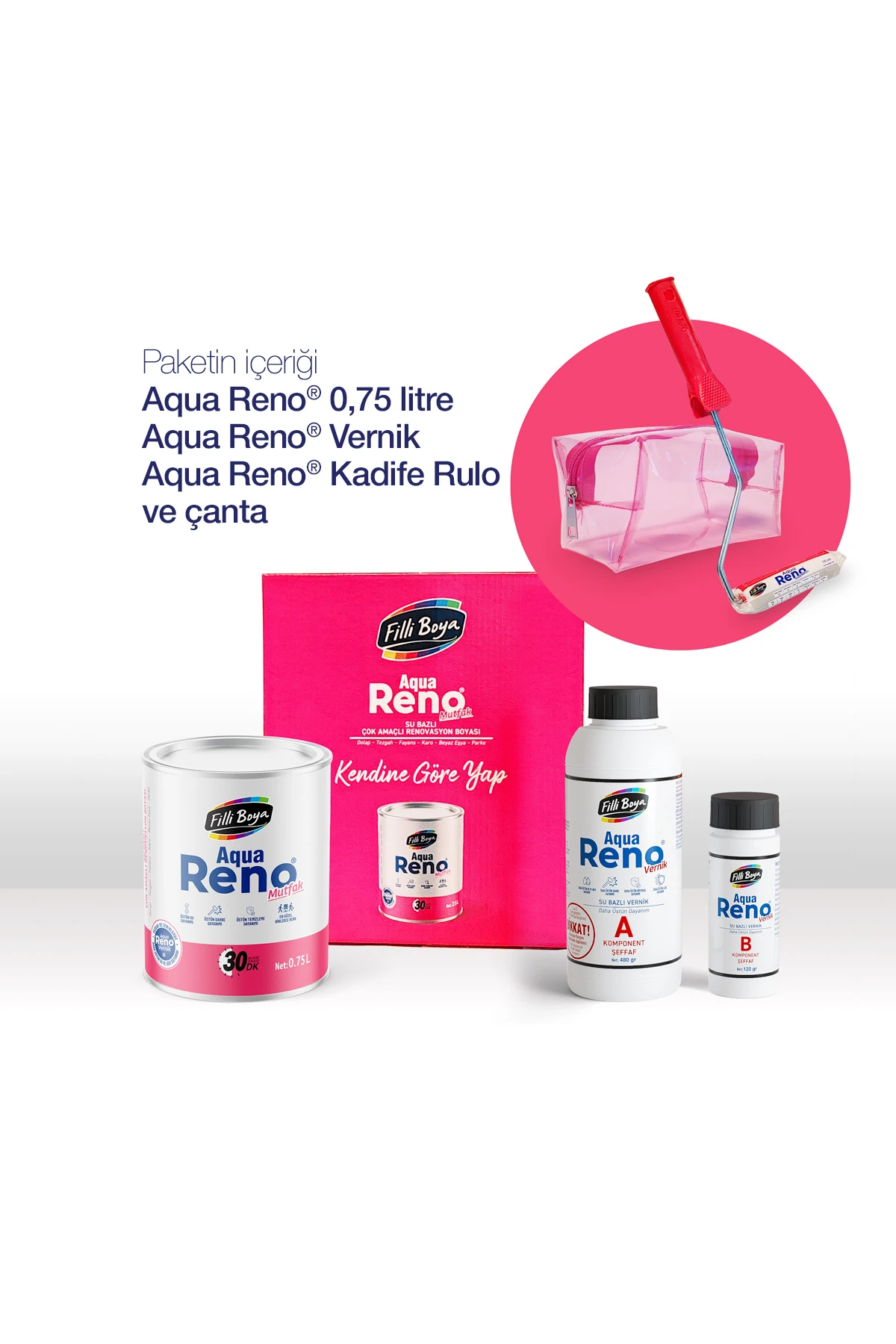 Filli Aqua Reno Mutfak Yenileme Paketi Kehribar 150