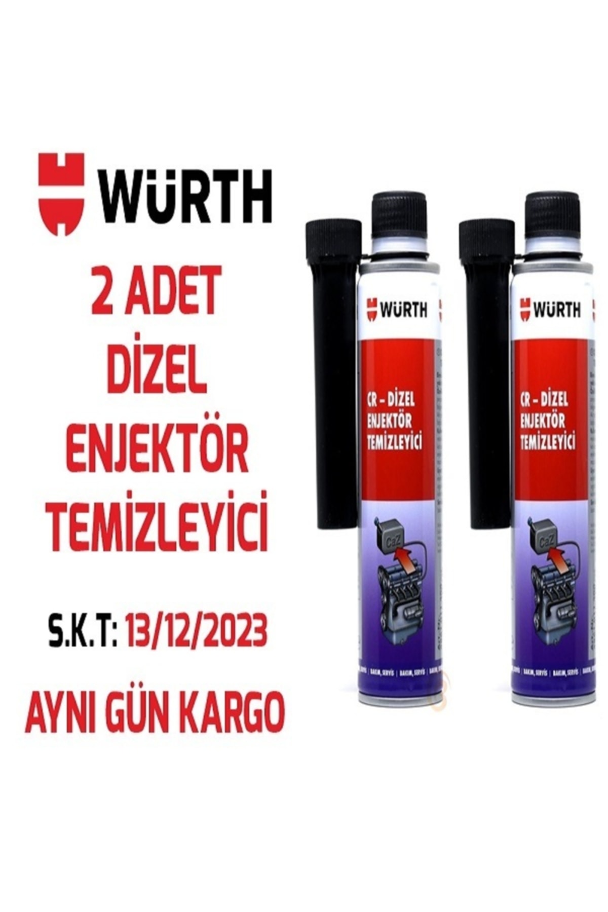2 Adet Dizel Yakıt Sistemi Ve Enjektör Temizleyici 300 Ml*2 Adet