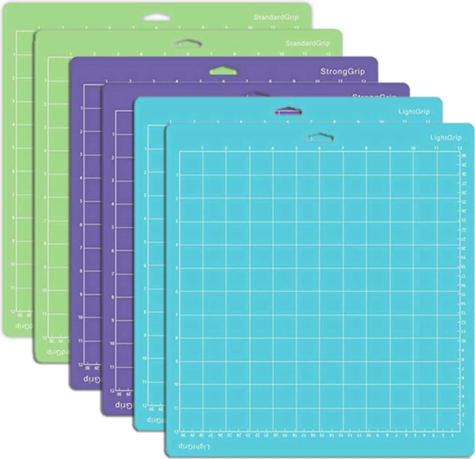 Cricut Maker/maker 3/explore 3/ Air 2/air Için Kesme Matları, 6 PAKET(12X12 Inç, Standart Tutuş/hafif Tutuş/güçlü Tutuş) (Yurt Dışından)