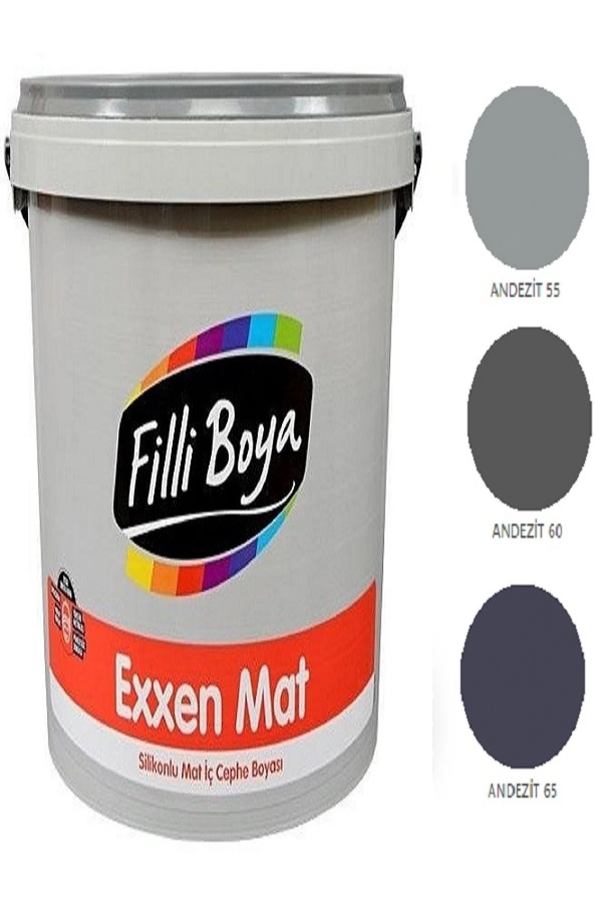 Filli Exxen Mat Silikonlu Mat Iç Cephe Boyası 2,5lt (andezit 60)